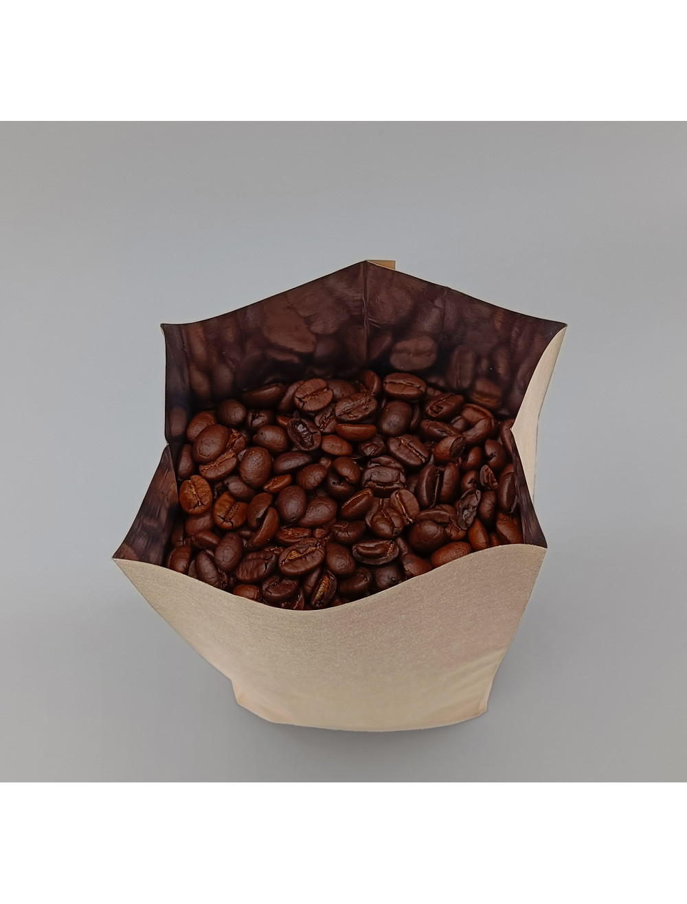 Empaque para café fuelle Kraft 500g