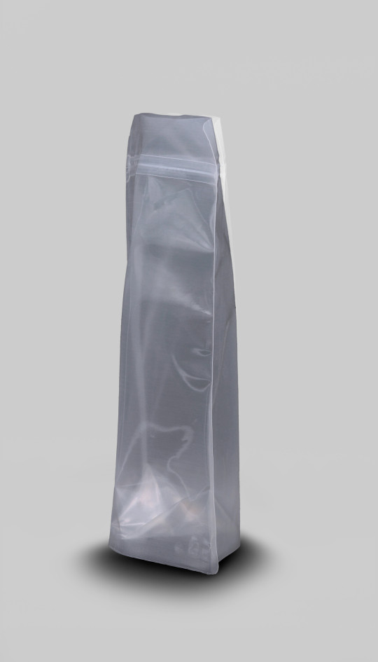 Empaque para café stand up pouch transparente 200g