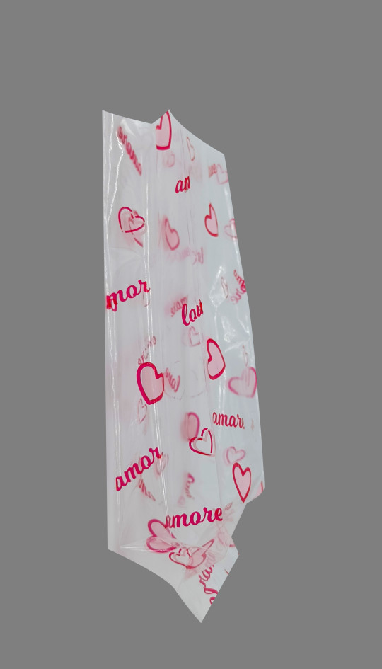 Bolsa Celofán Decorada Corazón